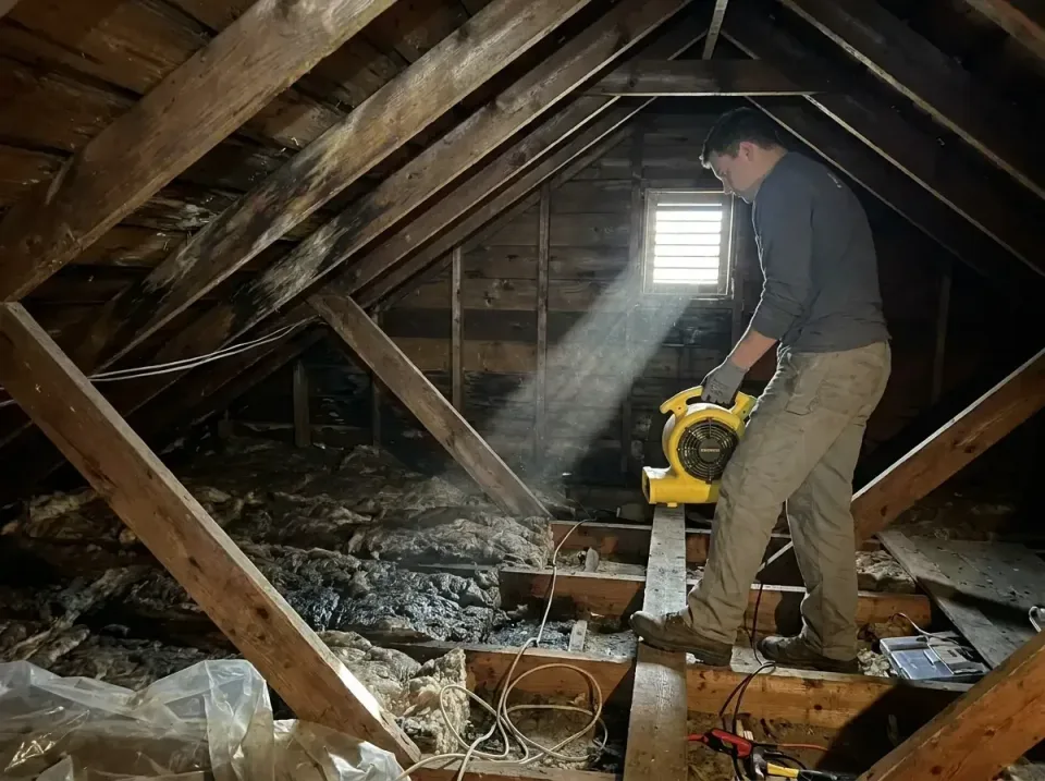 attic-water-damage-drying-proc-007 — frequently asked questions, Emergency Water Extraction & 24/7 Flood Response in Moses L…